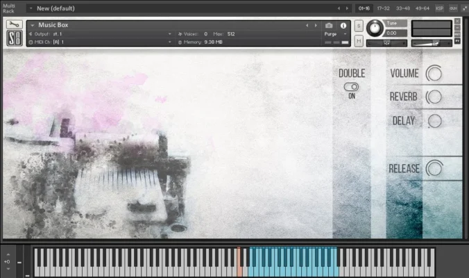 Music Box KONTAKT interface