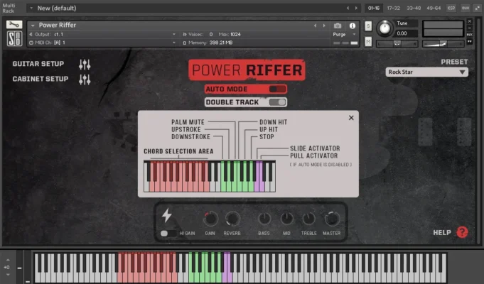 Power Riffer KONTAKT interface screenshot 5
