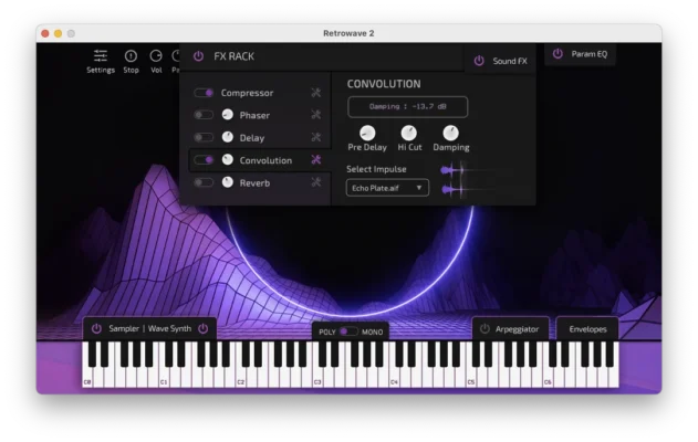 Retrowave 2 interface screenshot 6