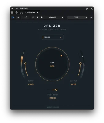 EVA Upsizer FX interface